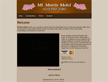 Tablet Screenshot of mtmorrismotel.com